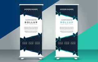 business roll up banner design display standee for presentation purpose vector