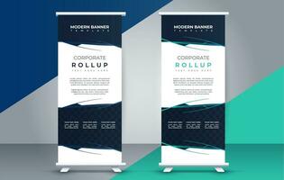 business roll up banner design display standee for presentation purpose vector