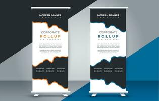 business roll up banner design display standee for presentation purpose vector