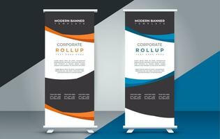 business roll up banner design display standee for presentation purpose vector