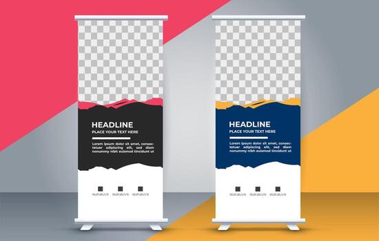 profesional negocio rodar arriba monitor espectador de pie modelo diseño vector