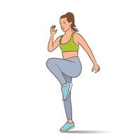 vector acerca de sano estilo de vida concepto ilustración