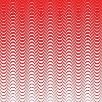 resumen repetir rojo horizontal ola suave línea modelo. vector