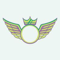 wings icon. Wings vector design illustration. Wings icon simple sign