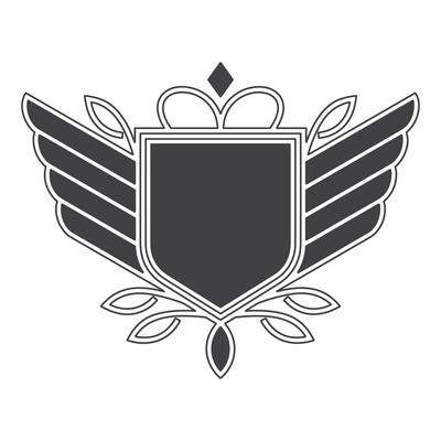 wings icon. Wings vector design illustration. Wings icon simple sign