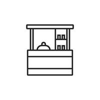 drinks cart icon vector