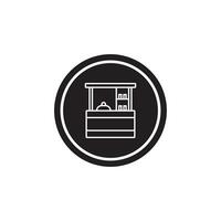 drinks cart icon vector