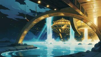 Beautiful Assortment Background Art for Graphic Novel Anime Manga Wallpaper photo