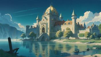 Magnificent Castle Graphic Novel Anime Manga Wallpaper photo