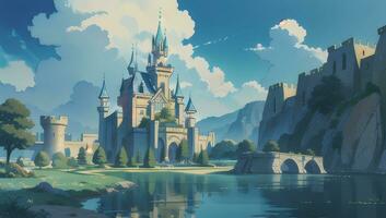 Magnificent Castle Graphic Novel Anime Manga Wallpaper photo