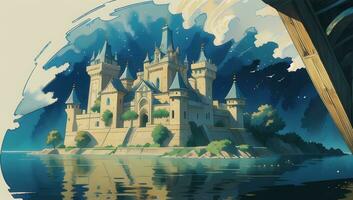 Magnificent Castle Graphic Novel Anime Manga Wallpaper photo