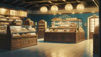 panadería general Tienda gráfico novela anime manga fondo de pantalla foto