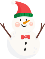 bonhomme de neige Noël élément collection png