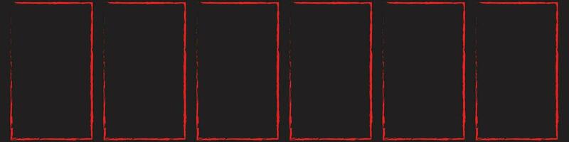 grunge cuadrado y rectángulo marcos tinta vacío negro cajas colocar. rectángulo fronteras colecciones caucho cuadrado sello imprimir. vector ilustración aislado en blanco antecedentes.