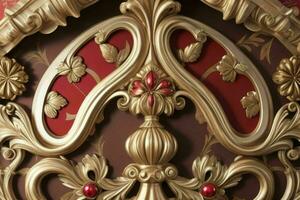 Ornament walpaper pattern texture background. AI Generative Pro Photo