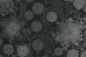 Ornament walpaper pattern texture background. AI Generative Pro Photo