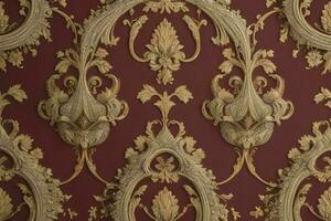 Ornament walpaper pattern texture background. AI Generative Pro Photo