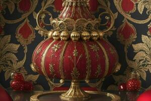 Ornament walpaper pattern texture background. AI Generative Pro Photo