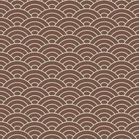 Brown Japanese wave pattern background. Japanese pattern vector. Waves background illustration. for clothing, wrapping paper, backdrop, background, gift card. vector