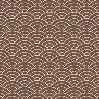 Brown Japanese wave pattern background. Japanese pattern vector. Waves background illustration. for clothing, wrapping paper, backdrop, background, gift card. vector