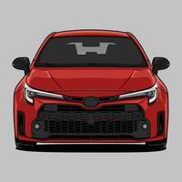 Front view car vector illustration for conceptual design