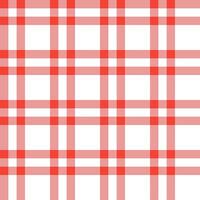 Red plaid pattern. plaid pattern background. plaid background. Seamless pattern. for backdrop, decoration, gift wrapping, gingham tablecloth, blanket, tartan. vector