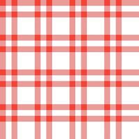 Red plaid pattern. plaid pattern background. plaid background. Seamless pattern. for backdrop, decoration, gift wrapping, gingham tablecloth, blanket, tartan. vector