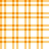 Orange plaid pattern. plaid pattern background. plaid background. Seamless pattern. for backdrop, decoration, gift wrapping, gingham tablecloth, blanket, tartan. vector