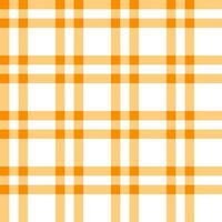 Orange plaid pattern. plaid pattern background. plaid background. Seamless pattern. for backdrop, decoration, gift wrapping, gingham tablecloth, blanket, tartan. vector