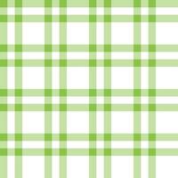 Light green plaid pattern. plaid pattern background. plaid background. Seamless pattern. for backdrop, decoration, gift wrapping, gingham tablecloth, blanket, tartan. vector