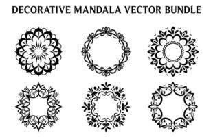 Clásico decorativo ornamental circulo marco vector colocar, redondo vector ornamental marco y filigrana floral adornos
