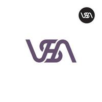 letra vsa monograma logo diseño vector