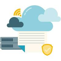 the process of backing up documents in cloud storage, data storage protection vector