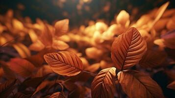 Autumn leaves background photo