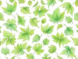 Seamless leaf pattern, Leaf Background ai generative photo