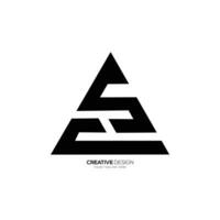 Letter a c s triangle shape initial creative monogram logo vector