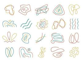 Abstract Line Shape Element Set vector