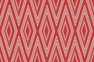 Seamless pattern with rhombuses in red and white colors vector