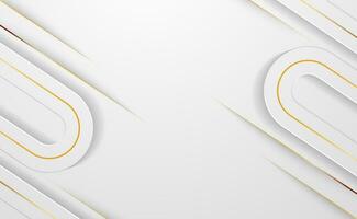 Modern abstract minimalist white gray silver background elegant wave shape vector