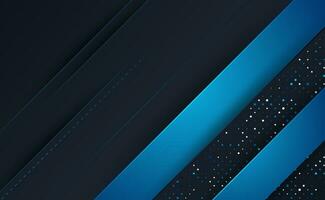 Modern blue overlapping shapes background vector