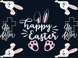 Happy Easter card vector