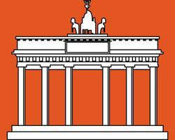 Brandenburg Gate illustration vector