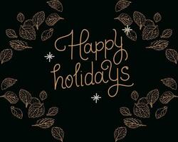 happy holiday card vector