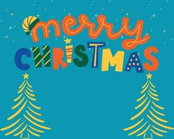 Merry Christmas card vector