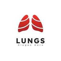 Lungs health logo icon vector illustration design