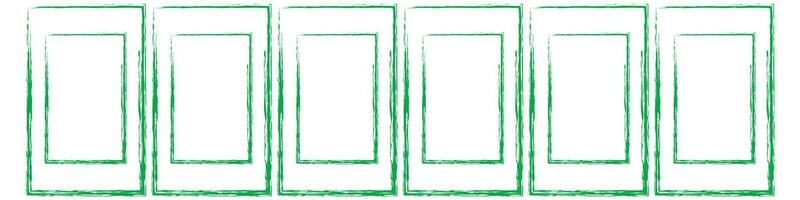 Grunge square and rectangle frames. Ink empty black boxes set. Rectangle borders collections. Rubber square stamp imprint. Vector illustration isolated on white background.