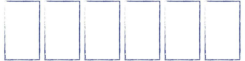 Grunge square and rectangle frames. Ink empty black boxes set. Rectangle borders collections. Rubber square stamp imprint. Vector illustration isolated on white background.