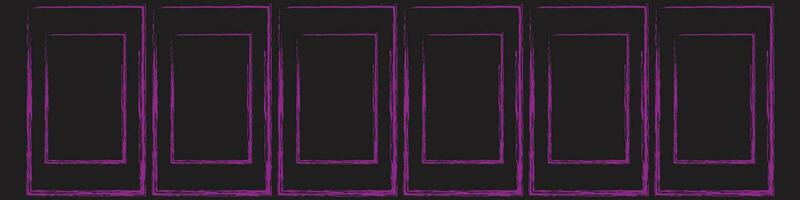 Grunge square and rectangle frames. Ink empty black boxes set. Rectangle borders collections. Rubber square stamp imprint. Vector illustration isolated on white background.