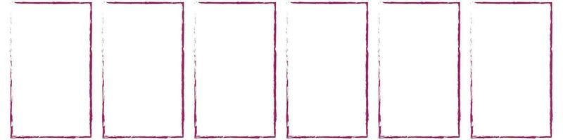 Grunge square and rectangle frames. Ink empty black boxes set. Rectangle borders collections. Rubber square stamp imprint. Vector illustration isolated on white background.