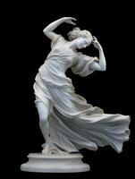 Marble statue of a ballerina. Generative AI photo